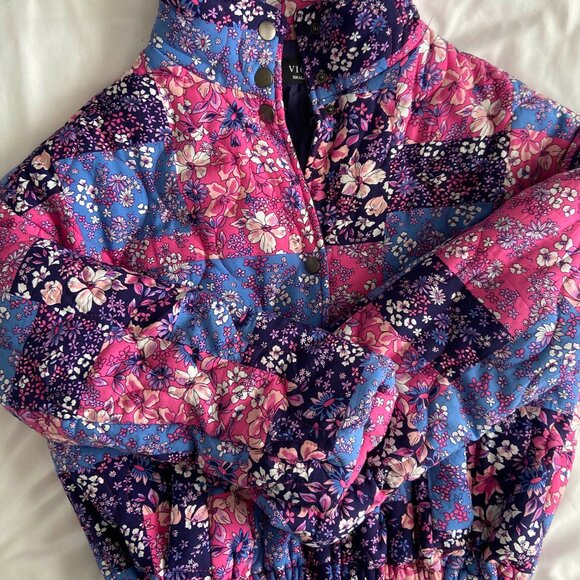 NWOT Floral Quilted Puffer Jacket - Picture 6 of 10